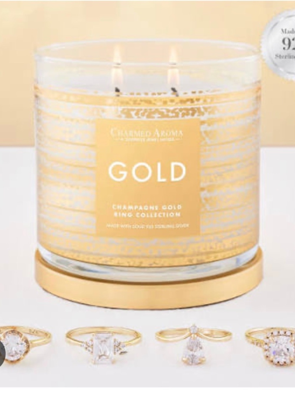 Charmed Aroma Gold Collection Candle 🍾🥂